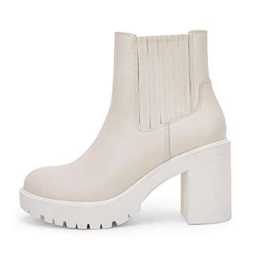 Stylish Womens Chelsea Lug Sole Ankle Boots for Comfort