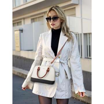 LOVEVOOK Vegan Leather Crossbody Purse for Women - Versatile & Stylish