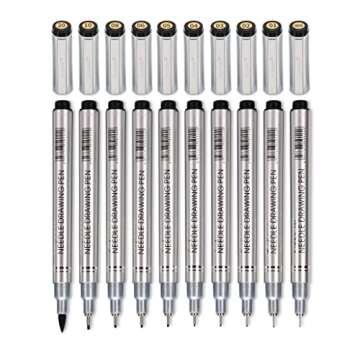 MISULOVE Fine Point Multi-Liner Pens - 10 Pack Set, Ideal for Anime Sketching, Bible Journaling, and...