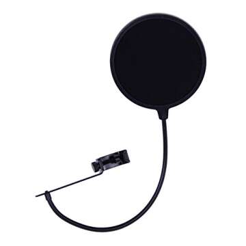 Audio-Technica AT2035 Cardioid Condenser Microphone Bundle with Pop Filter, XLR Cable, and Austin Bazaar Polishing Cloth