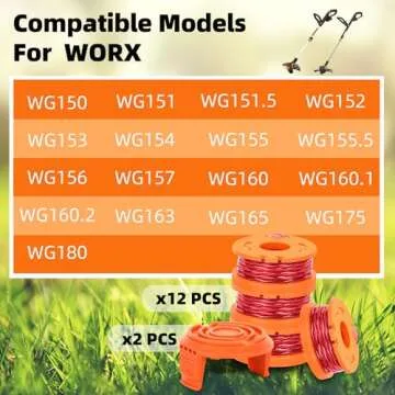 Xgunion Worx Trimmer Spool Line - 14 Pack Replacement