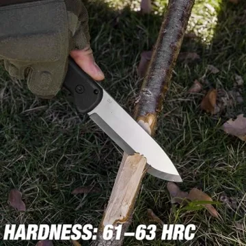 FLISSA D2 Steel Survival Knife for Camping and Outdoor