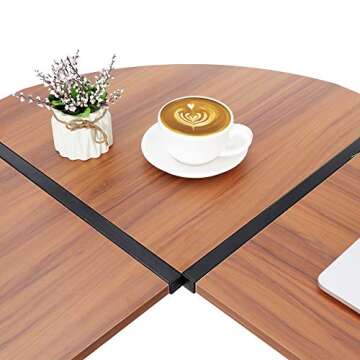 ZenStyle L-Shape 58.1in Corner Computer Desk Home Office PC Laptop Table Multipurpose Gaming Workstation with Solid Steel Frame/Waterproof Desktop