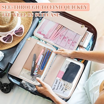 Waterproof Clear Zipper Pouch Set for Makeup & Travel Essentials