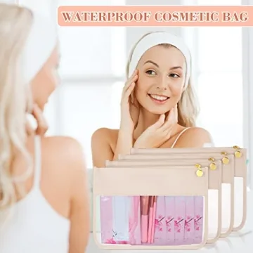 Waterproof Clear Zipper Pouch Set for Makeup & Travel Essentials