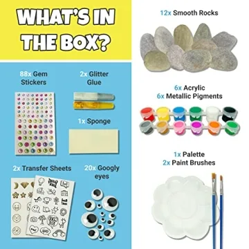JOYEZA Rock Painting Kit Deluxe for Creative Kids