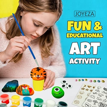 JOYEZA Rock Painting Kit Deluxe for Creative Kids