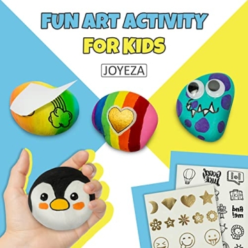 JOYEZA Rock Painting Kit Deluxe for Creative Kids