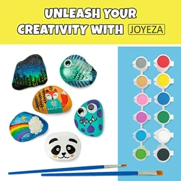 JOYEZA Rock Painting Kit Deluxe for Creative Kids