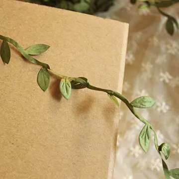Tosnail Olive Green Leaf Trim Ribbon for DIY Gift Wrapping