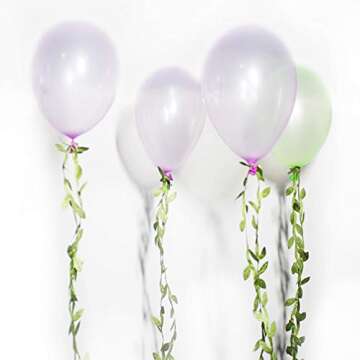 Tosnail 5 Roll Total 109 Yards Olive Green Leaves Leaf Trim Ribbon Artificial Vines Leaf Garland - Great for DIY Craft Gift Wrapping Party Wedding Home Decoration