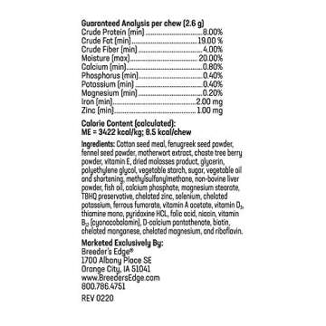 Revival Animal Health Breeder's Edge Oxy Momma- Nursing & Recovery Supplement- for Small Dogs & Cats- 40ct Soft Chews