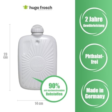 Eco-Friendly Kids Hot Water Bottle with Frog Cover