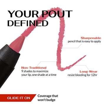 K7L Light Pink Lip Crayon (Vegan) - Waterproof and Smudge-Proof Rose