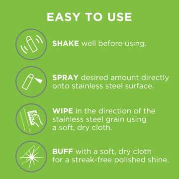 Affresh Stainless Steel Cleaning Spray, 12 oz., Restores a Streak-Free Polished Shine