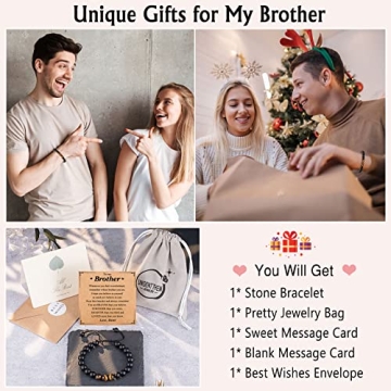 Brother Gifts Bracelet for Christmas, Birthday & More
