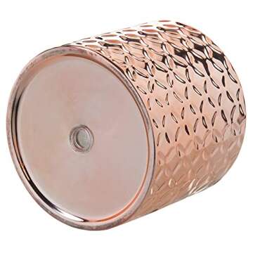 MyGift 5-Inch Rose Gold Decorative Plant Pot