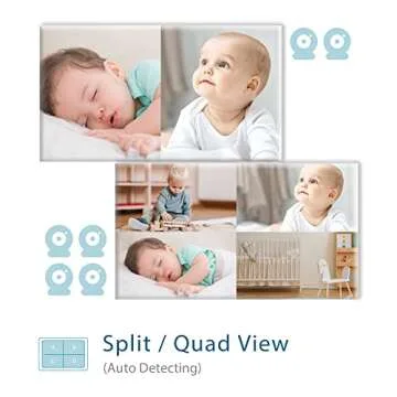 Moonybaby Split50: 5" HD Baby Monitor with 2 Cameras