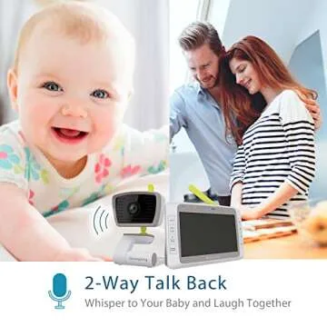 Moonybaby Split50: 5" HD Baby Monitor with 2 Cameras