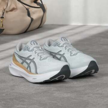 ASICS Women's Gel-Kayano 30 Running Shoes, 8, Piedmont Grey/Steel Grey