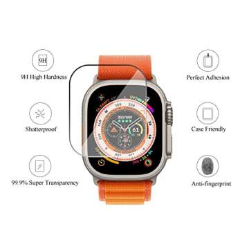 Ailun for Apple Watch Ultra/Ultra 2 Screen Protector - Tempered Glass Film
