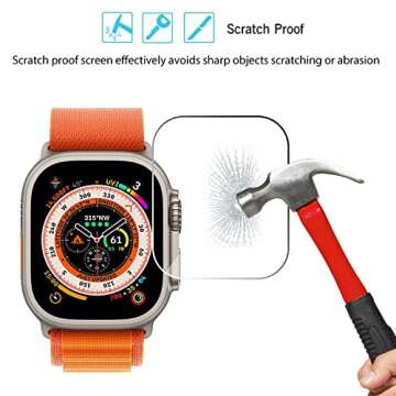 Ailun Apple Watch Ultra Screen Protector - Touch Sensitive & Clear