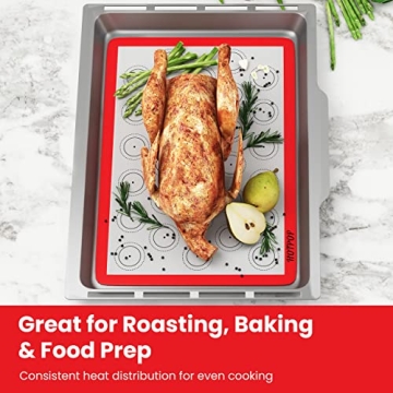 HOTPOP Silicone Baking Mats - Non-Stick, Heat Resistant