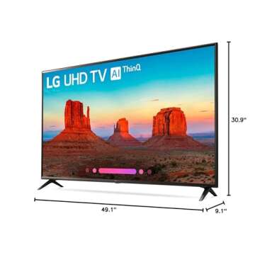 LG Electronics 55UK6300PUE 55-Inch 4K Ultra HD Smart LED TV (2018 Model)