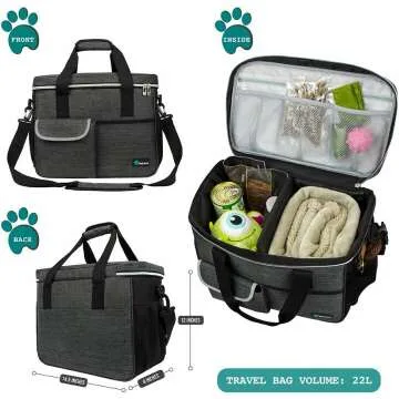 PetAmi Dog Travel Bag for Weekend Getaways