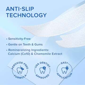 MAREE Teeth Whitening Strips with Mint Flavor - Comfortable for Sensitive Teeth - Calcium Formula for Gentle Dental Care & Fresh Breath - Pack of 28