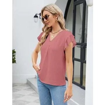 Blooming Jelly Dressy Casual Blouse for Women - Summer Top