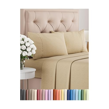 King Size 4 Piece Sheet Set - Hotel Luxury Comfort with Deep Pockets