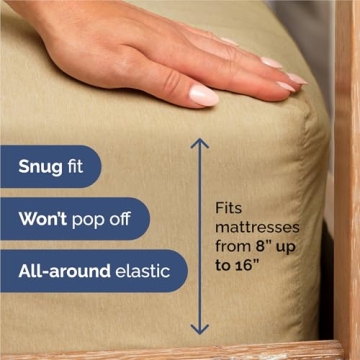 King Size 4 Piece Sheet Set - Breathable & Cooling Sheets