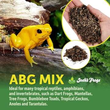 Josh's Frogs ABG Mix Tropical Plant Soil & Bioactive Terrarium Vivarium Substrate (4 Quart/1 Gallon)