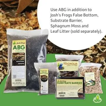 Josh's Frogs ABG Mix Tropical Plant Soil & Bioactive Terrarium Vivarium Substrate (4 Quart/1 Gallon)