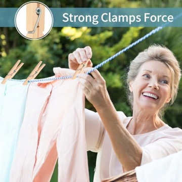 74 Pack Wooden Clothespins for Clothes Crafts Decor