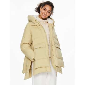 Orolay Women's Hooded Down Winter Jacket Water-Resistant