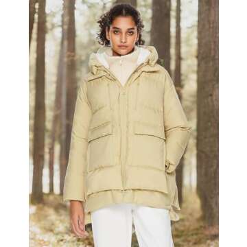 Orolay Women's Hooded Down Winter Jacket Water-Resistant