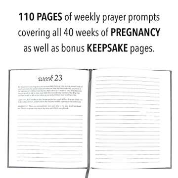 Dear Baby Pregnancy Prayer Journal (Ivory, 110 Pages) - Christian Pregnancy Journal For Milestones -...