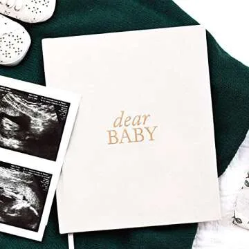 Dear Baby Pregnancy Prayer Journal (Ivory, 110 Pages) - Christian Pregnancy Journal For Milestones - Pregnancy Memory Book - Gifts For Expecting Moms