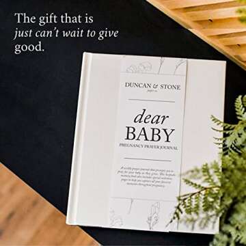 Dear Baby Pregnancy Prayer Journal (Ivory, 110 Pages) - Christian Pregnancy Journal For Milestones - Pregnancy Memory Book - Gifts For Expecting Moms
