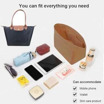 Lckaey Bag Organizer for Longchamp Le Pliage Handbags