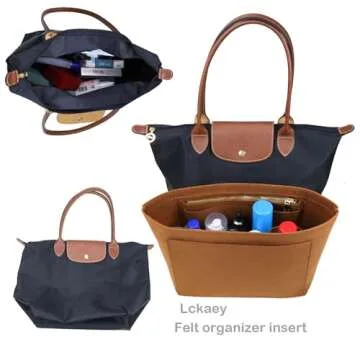Lckaey Bag Organizer for Longchamp Le Pliage Handbags