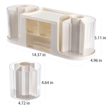 KLIONGO Rotating Desk Organizer - Efficient & Stylish