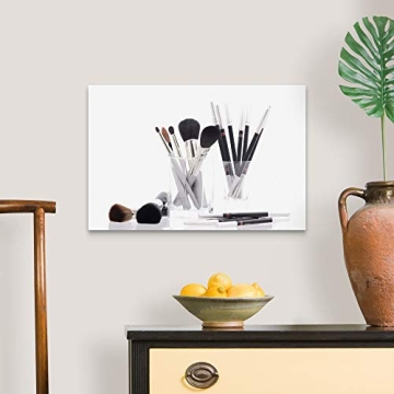 Makeup and Brushes Canvas Wall Art Print 24x16