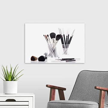 Makeup and Brushes Canvas Wall Art Print 24x16