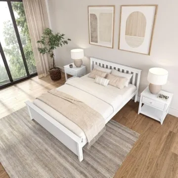 Plank+Beam Solid Wood Queen Bed Frame with Headboard