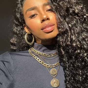 Cysincos Gold Layered Necklaces for Women Stylish Jewelry