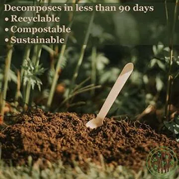 GREENPRINT Disposable Wooden Cutlery Sets - 150 Piece Total: 50 Forks, 50 Spoons, 50 Knives, 6 Inch Length Ecological Biodegradable Compostable Wooden Utensils Wooden Cutlery