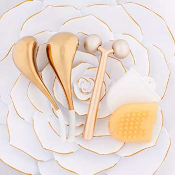 Floraison Unbreakable Stainless Steel Magic Cooling Beauty Facial Sticks for Face, Neck & Body Cryo Sticks & Cold Roller for face Puffiness & Wrinkles, Wine-Chilling Wands